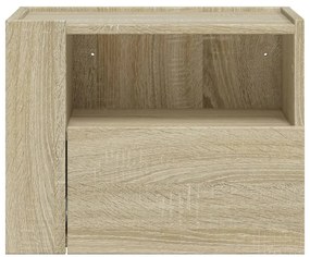 2 db sonoma tölgy színű fali éjjeliszekrény 45 x 30 x 35 cm