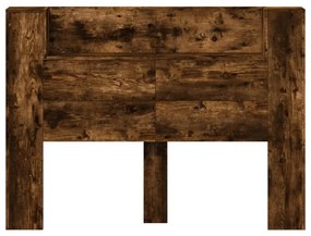füstös tölgy színű áthidalószekrény LED-ekkel 140x16,5x103,5 cm