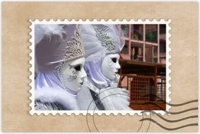 Poszterek 60x40 Szórakozás Velencében Maszkok