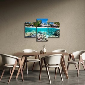 Tengerpart a trópusi szigeten képe (90x60 cm)