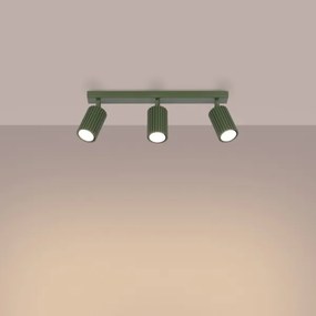 Sollux SL.1619 - Spotlámpa KARBON 3xGU10/10W/230V zöld