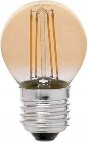 Led izzó Faro G45 E27 4W borostyánszínű, szabályozható, 2200K, izzószálas