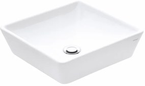 Sanovit DECENTE - PULTRA ültethető - Top Counter - porcelán mosdó - - 40 x 40 cm