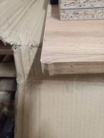 AKCIÓ MADO étkezőasztal fekete, artisan tölgy dekorral, 120x80cm, II. osztály