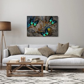 Kép - fényes pillangók képben (90x60 cm)