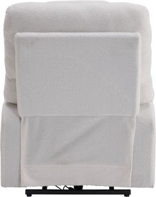 Állítható masszázs fotel, fehér, HUDSON