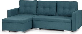 FELIX Kinyitható sarokkanapé Türkizkék