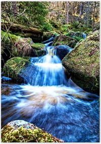 Poszterek 70x100 Kék zuhatag