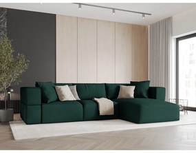 Zöld sarokkanapé (jobb oldali) Esther – Milo Casa