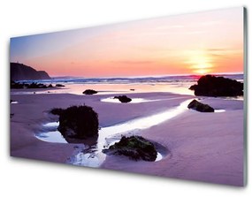 Fali üvegkép Beach Landscape 140x70 cm