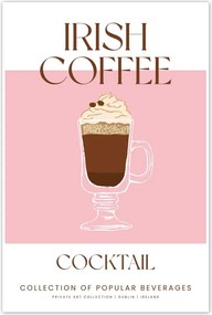Poszterek 40x60 Ital Irish Coffee Alkoholos koktél