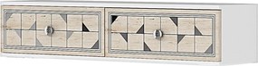Moka 120 - White, Travertine, Silver