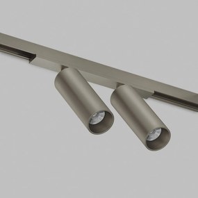 DK/EU-5742-DN Shine Track light, SPOT 3000 series, D35*H100, LED, 48V DC, 8W*2 , RA≥90, 3000K, IP20, dark nickel color, aluminum — DK/EU-5742-DN