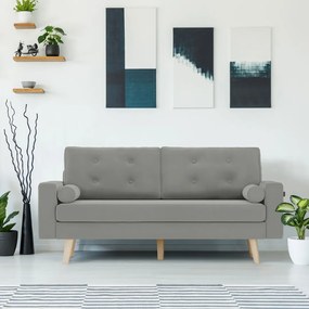 MANDI VELVET szürke 3 személyes kanapé