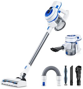 Niceboy ION Hurricane H5- Vezeték nélküli álló porszívó 2in1 150W/2200 mAh fehér/kék