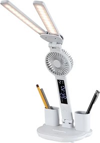 Rabalux 74030 - NOVILO LED dimmelhető asztali lámpa ventilátorral LED/7W/5V