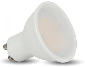 LED lámpa , égő , szpot , GU10 foglalat , matt üveg előlappal , 110° , 4.5 Watt , hideg fehér