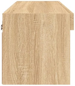 sonoma tölgy színű TV-szekrény LED-világítással 60 x 30 x 30 cm