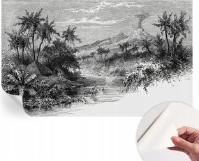 Öntapadós tapéta 3D fali furnér Egzotikus panoráma 416x254 cm