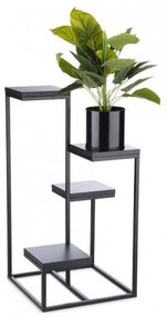 KASKADA virágtartó állvány 79x40 cm fekete