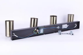 Globo 57911-4M - ROBBY 4xGU10/35W spotlámpa, fekete/fém