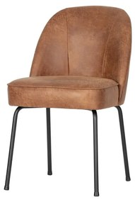 Konyakbarna bőr étkezőszék szett 2 db-os Vogue – WOOOD