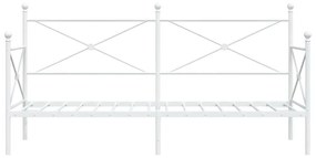 fehér acél kanapéágy matrac nélkül 75 x 190 cm
