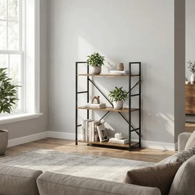 Regál, mdf, hnědá, GD-223 OLW