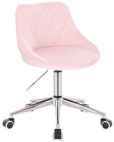 HR1054K Púderrózsaszín modern velúr szék