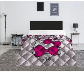 Hello Kitty Pink Bow steppelt ágytakaró, paplan 240x220cm