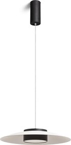 RENDL SFERA DIMM závěsná černá 230V LED 15+9W 3000K