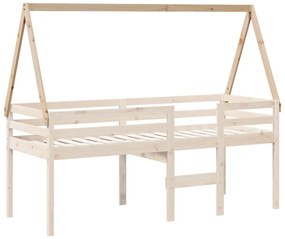 tömör fenyőfa gyerekágytető 199 x 80,5 x 88 cm