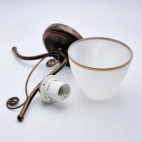 Fali lámpa RETRO II 1xE27/60W/230V bronz patina