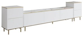 TV szekrény Imaj - Marble, White