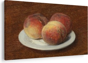Kép - Henri Fantin-Latour, Three Peaches on a Plate, reprodukciók (90x60 cm)