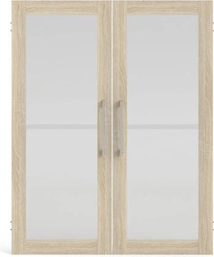 Natúr színű bútorelem - ajtó tölgyfa dekorral 84x105 cm Prima – Tvilum