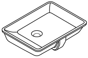 GROHE 3948000H - Mosdókagyló CUBE CERAMIC 492 × 370 mm kerámia/fehér