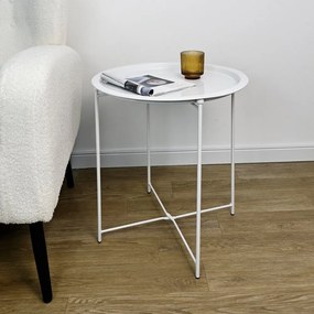 Fém kerek tárolóasztal ø 47 cm Hilmar – Yes Everyday