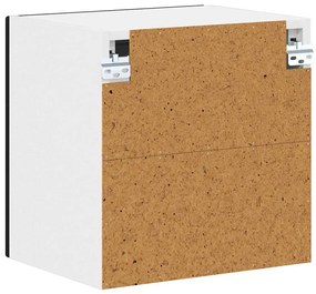 Fali konyhaszekrény 2 pcs Fekete 40 x 31 x 40 cm Faanyag