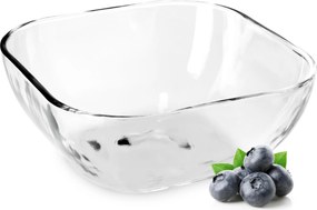 Saláta tálaló Üveg Tál Snack Saláta Gyümölcs 13,5 cm Négyzet Alakú Tál