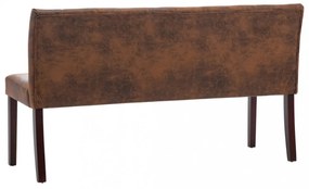 barna művelúr pad 148,5 cm