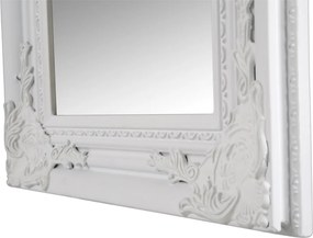 Tükör, fehér fa keret, MALKIA 8