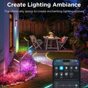 Govee-KÉSZLET 2x LED RGBICWW Dimmelhető kültéri lámpa LED/36W/230V IP66 2700-6500K Wi-Fi