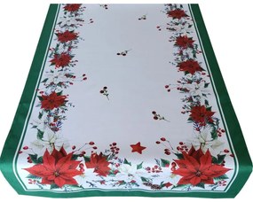 Karácsonyi asztali futó Karácsonyi rózsa Szélesség: 60 cm | Hosszúság: 120 cm