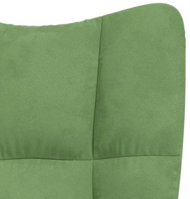 világoszöld bársony hintaszék