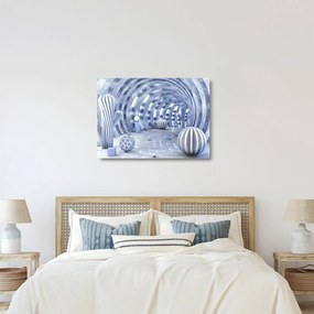 Kép - 3D absztrakció (üvegen) (70x50 cm)