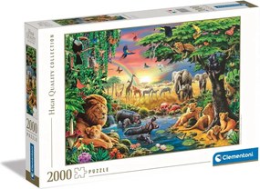 Szafari African Gathering 2000 db-os puzzle Clementoni