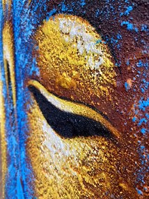 Buddha festmény, falikép - Lótusz - 60x80 cm