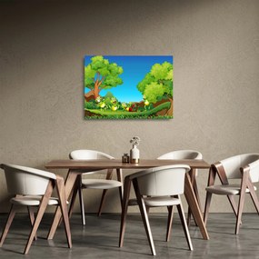 Kép - Boldog békák (üvegen) (70x50 cm)