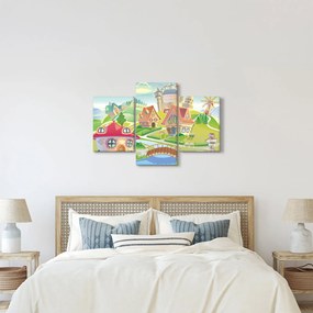 Kép - színes város (90x60 cm)
